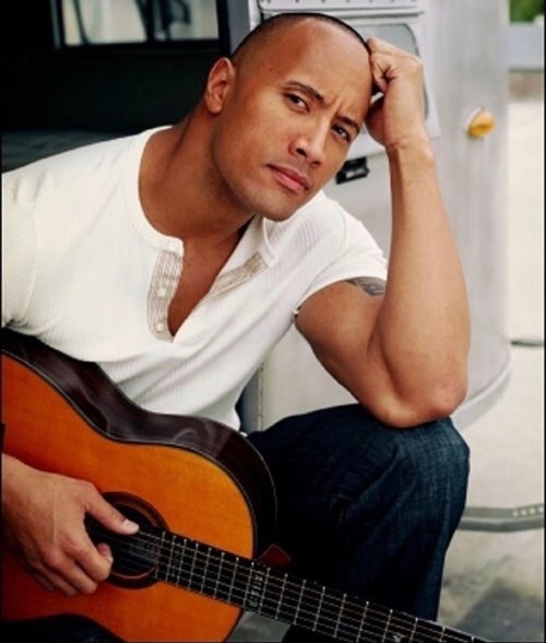 Dwayne Johnson in a Musical Mood